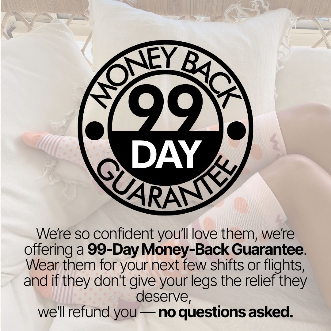 Tiny Hearts Bamboo Compression Socks