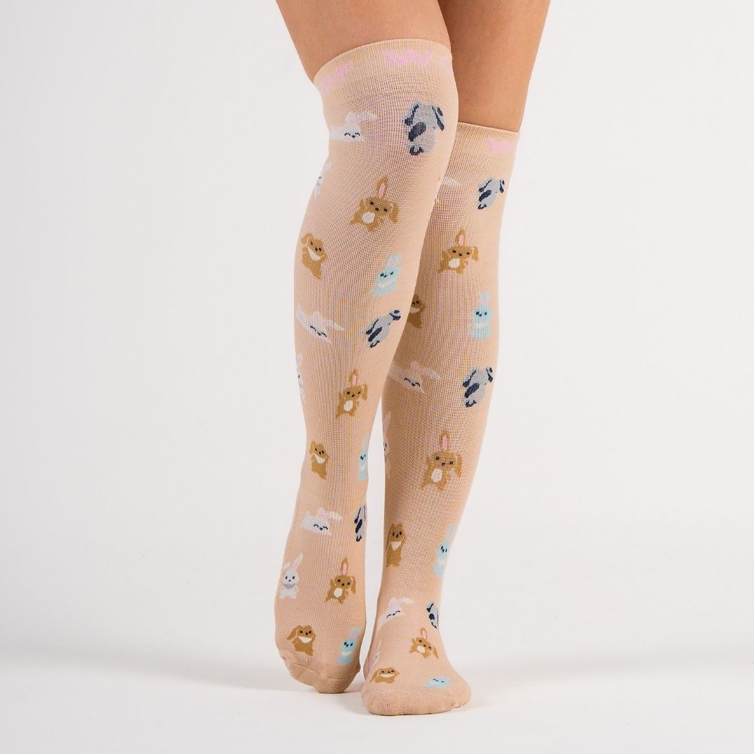 Bunnies Bamboo Compression Socks