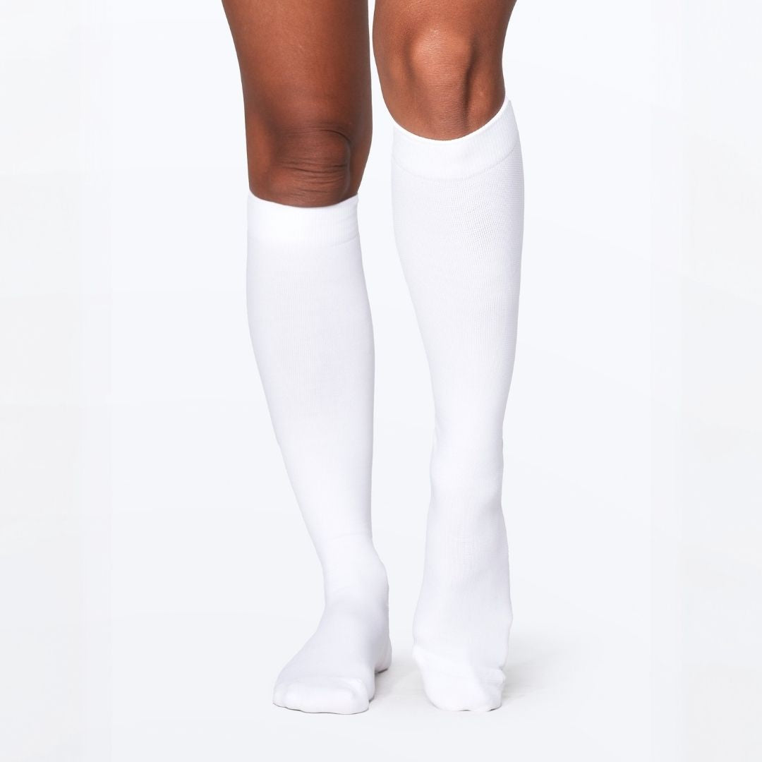 White Bamboo Compression Socks
