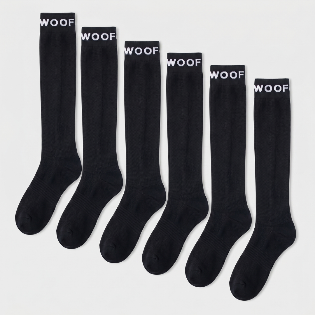 Black Bamboo Compression Socks 6 Pack