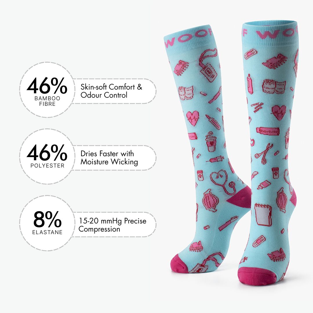 Just Med Things Bamboo Compression Socks