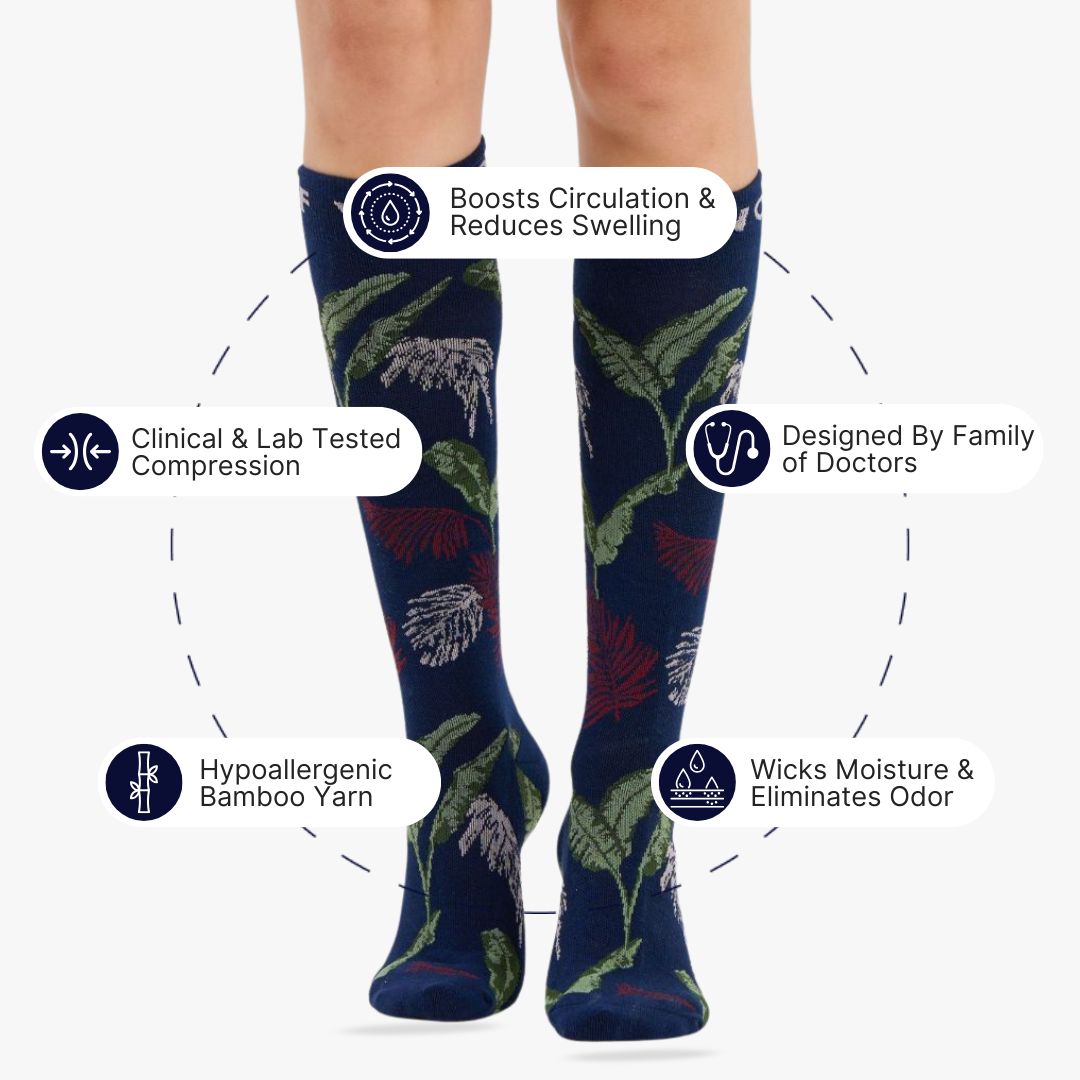 In the Jungle Bamboo Compression Socks