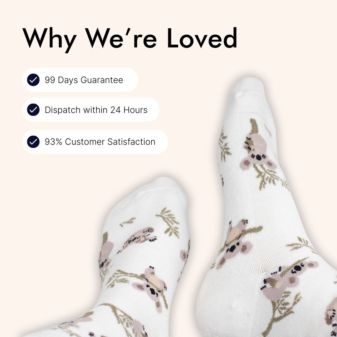 Baby Pink Bamboo Compression Socks